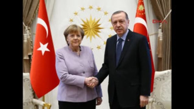 Cumhurbaşkanı Erdoğan, Almanya Başbakanı Merkel'i Kabul Etti