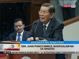 BT: Sen. Juan Ponce Enrile, nagpaalam na sa Senado