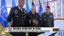 New U.S. Defense Secretary in Seoul as part of first overseas trip