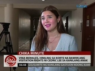 Vina Morales, hiniling sa korte na itigil ang visitation rights ni Cedric Lee sa  kanilang anak