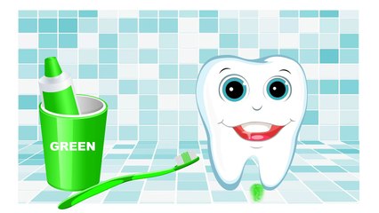 Learn Colors with Teeth Brush Baby Children Kids Learning Videos