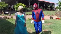 Spiderman & Frozen Elsa vs w/ Ironman & Batman! Superhero Fun in Real Life | SuperHero Prank Videos