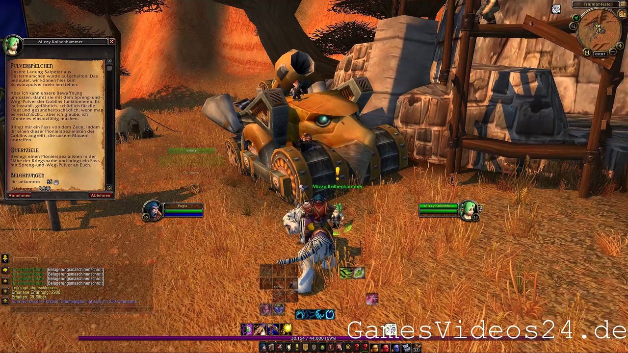 World of Warcraft Quest: Pulverspielchen