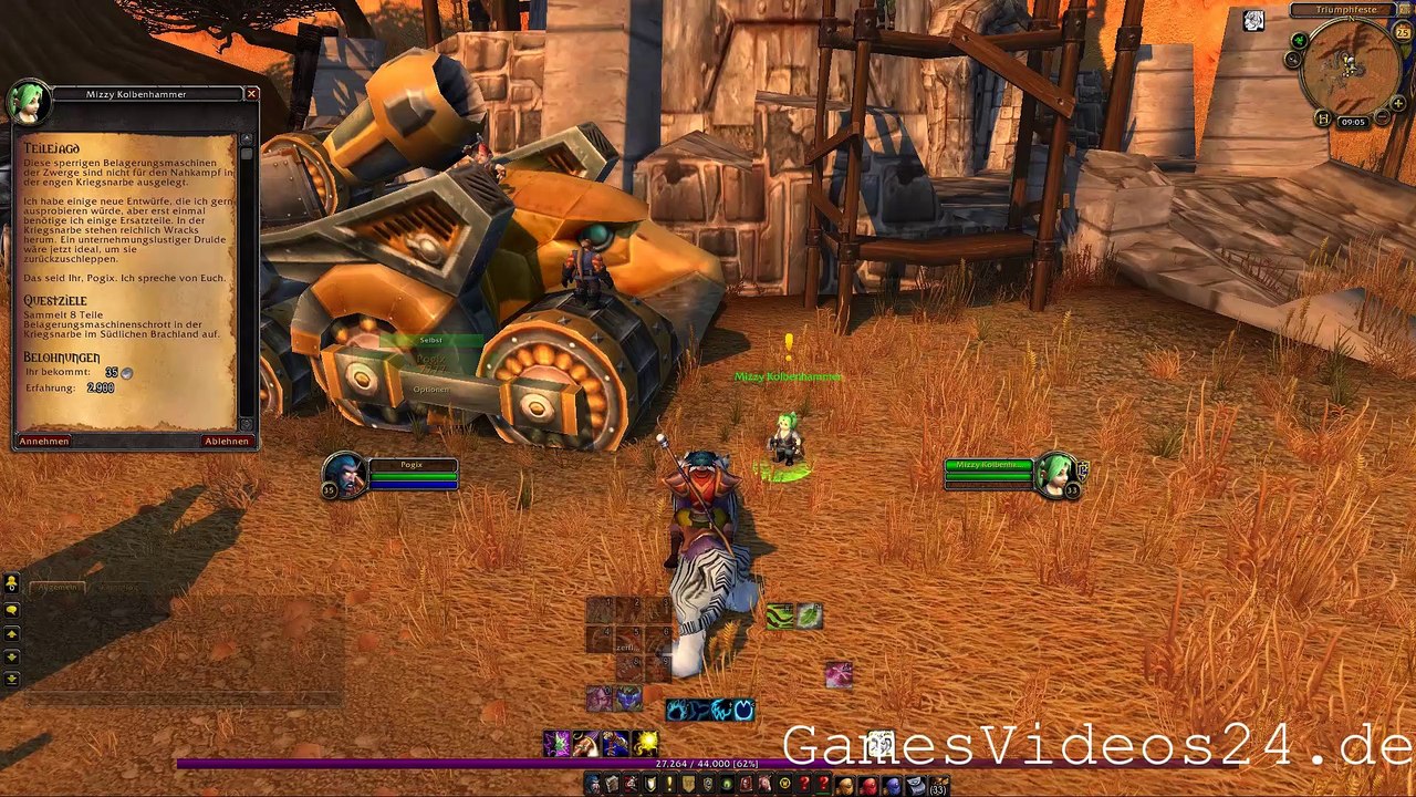 World of Warcraft Quest: Teilejagd