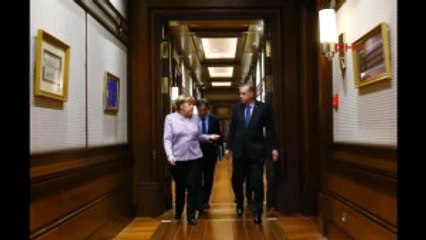 Cumhurbaşkanı Erdoğan, Almanya Başbakanı Merkel'i Kabul Etti 2