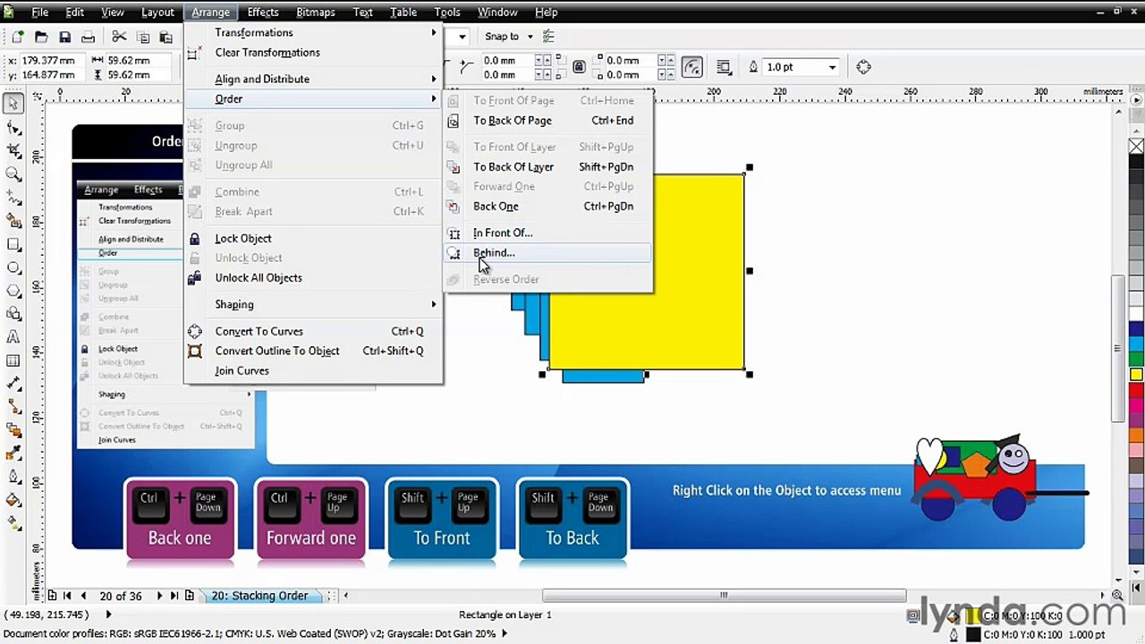 CorelDRAW Essential Training – Understanding the stacking order