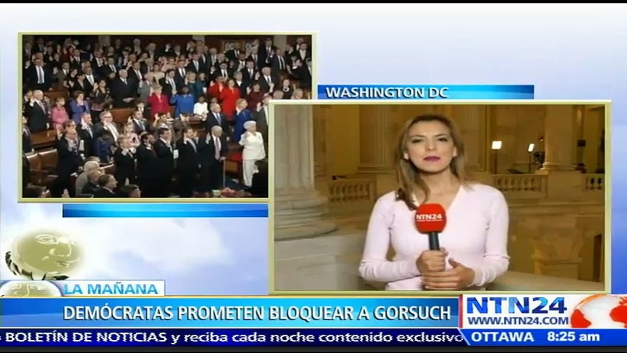 Senadores demócratas podrían aplicar un bloqueo en la audiencia del nominado a la Corte Suprema, Neil Gorsuch