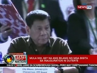 SONA: Mula 500, 627 na ang bilang ng mga bisita sa inauguration ni Duterte