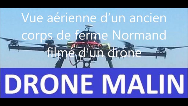 Vue aérienne corps de ferme Normand