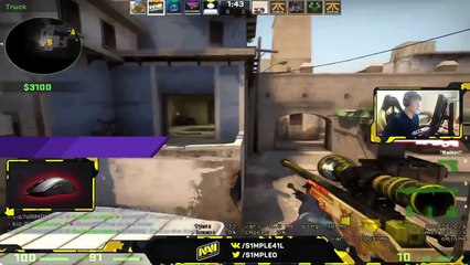 CS:GO - S1MPLE MOST INSANE AWP ACE EVER!