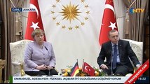 Cumhurbaşkanı Erdoğan ve Merkel ortak basın toplantısında konuştu