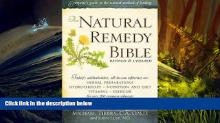 READ THE NEW BOOK  The Natural Remedy Bible BOOOK ONLINE