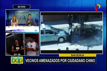 San Borja: vecinos denuncian constantes amenazas de ciudadano chino