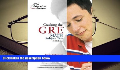 PDF [Free] Download  Cracking the GRE Math Test, 3rd Edition Trial Ebook