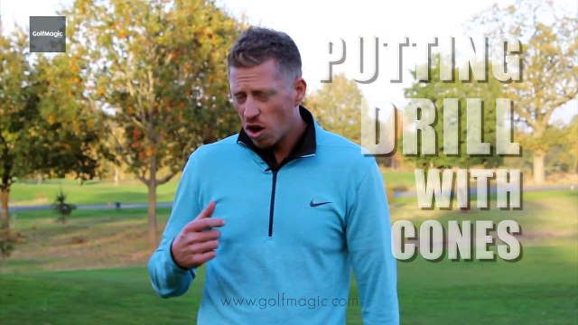 Golf Instruction Tips: Putting drills with cones #13