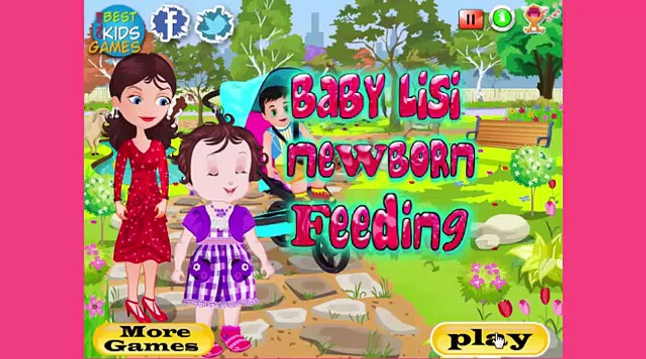 Малышка Лизи. Игра для девочек. Уход за малышом. Видео для детей
