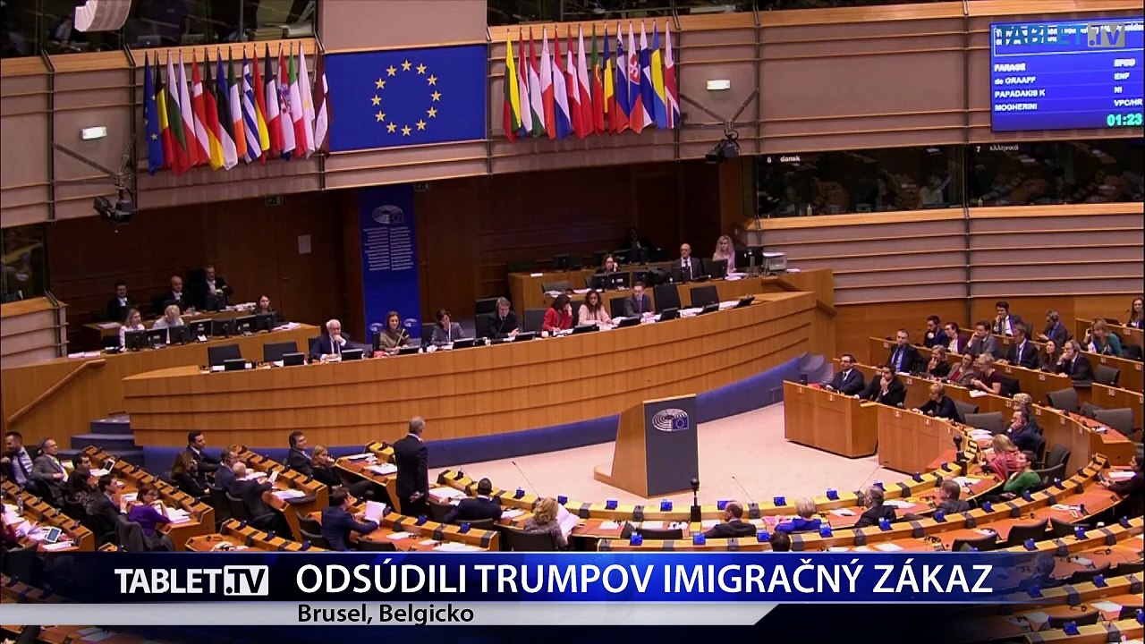Europoslanci odsúdili Trumpov dekrét zakazujúci vstup do USA