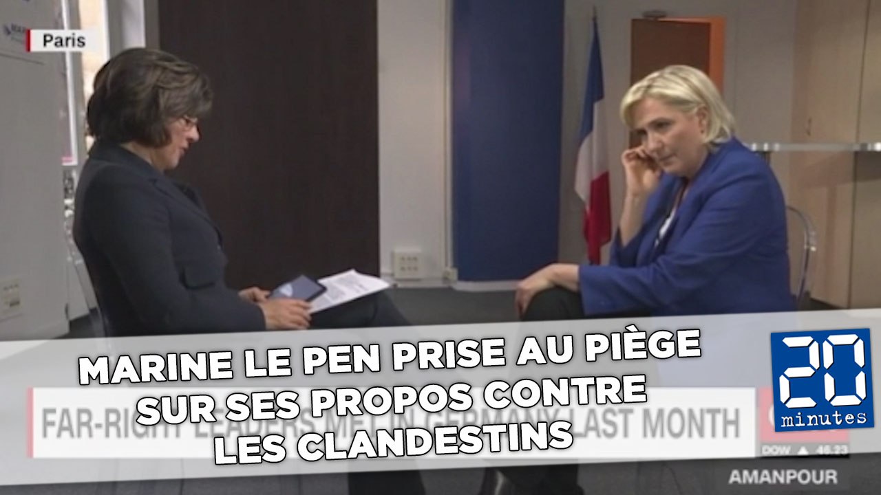 Marine Le Pen prise au piège sur ses propos contre les clandestins