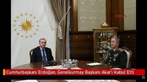 Cumhurbaşkanı Erdoğan, Genelkurmay Başkanı Akar'ı Kabul Etti