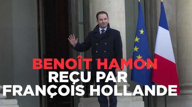 Hamon reçu à l'Elysée par François Hollande