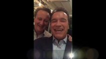 David Cameron and Arnold Schwarzenegger Snapchat 2017