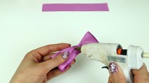 How To Make A Hair Bow I No sew Hair Bow I DIY Easy Bow-upO4FXd7Fmc
