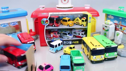 Download Video: Tayo the Little Bus Garage Toy Surprise Eggs English Learn Numbers Colors Disney Pixar Cars YouTub