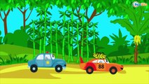 Eğitici Çizgi Filmi - Polis arabası, Ambulans ve Yarış arabası Akıllı Arabalar - Türkçe İzle Bölüm 3