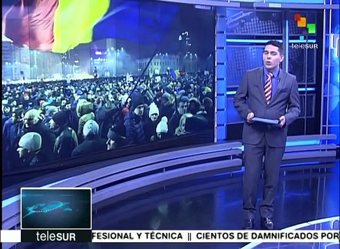 Policía de Bucarest reprime protestas contra el gobierno de Rumania