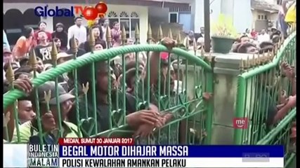 Download Video: Begal Motor Dihajar Massa, Polisi Kewalahan Amankan Pelaku