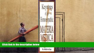 FREE PDF  Keynotes of Homoeopathic Materia Medica DOWNLOAD ONLINE