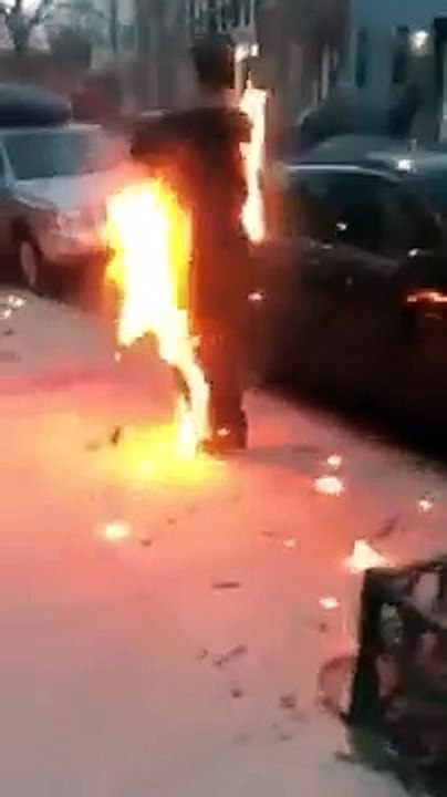 MAN ON FIRE LITERALLY (MUST WATCH) @LiLeFilms