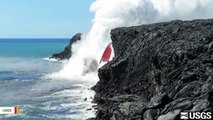 Watch A Lava 'Fire Hose' Stream Into Pacific Ocean