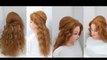 Braided Puff with curls Wedding Hairstyles