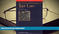 BEST PDF  Abraham s the Forms and Functions of Tort Law: An Analytical Primer on Cases and