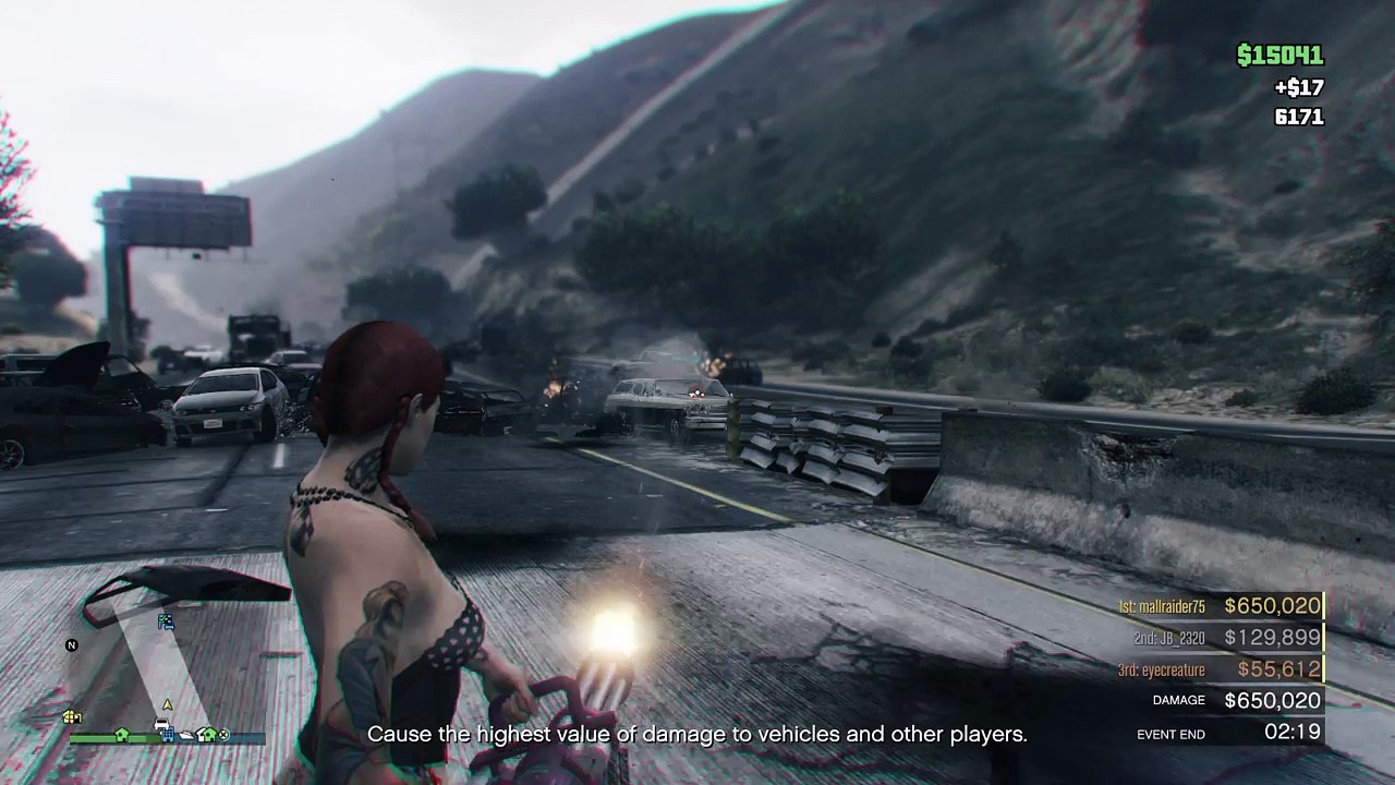 Criminal Damage Freemode challenge