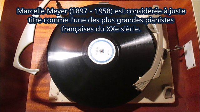 Bach - Toccata en Ré M BWV 912 Marcelle Meyer (78t)