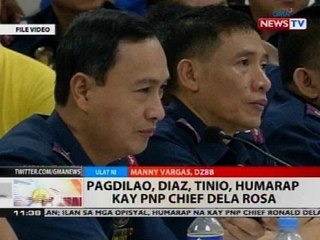BT: Pagdilao, Diaz, Tinio, humarap kay PNP chief Dela Rosa
