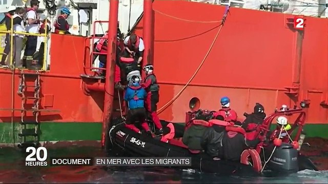 Migrants : sauvetage en mer au large de la Libye