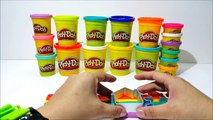Fun Play Doh Rainbow Colors Shape Mold Nursery Rhymes for Kids Toddlers Preschoolers