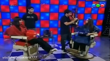 Gameshow haircut long to bob