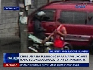 SAKSI: Drug user na tumulong para mapasuko ang ilang lulong sa droga, patay sa pamamaril