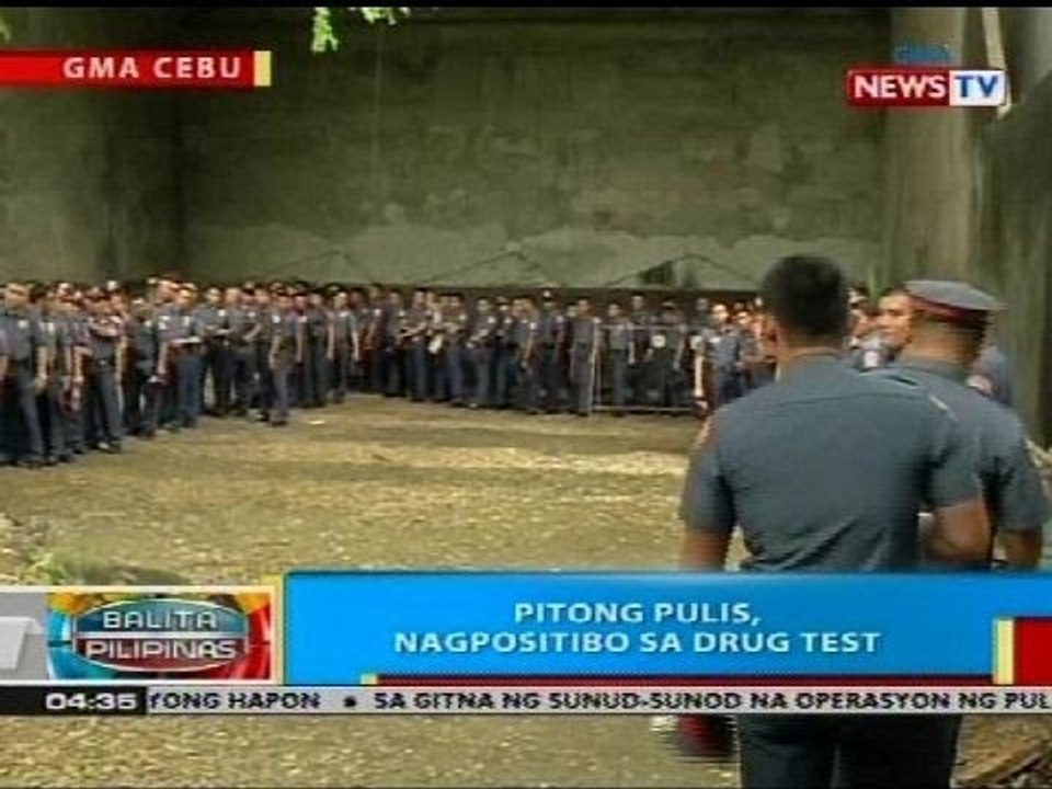 BP: Pitong pulis, nagpositibo sa drug test