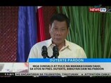 Mga sundalo at pulis na makakasuhan dahil sa utos ni Pres. Duterte, bibigyan daw ng pardon