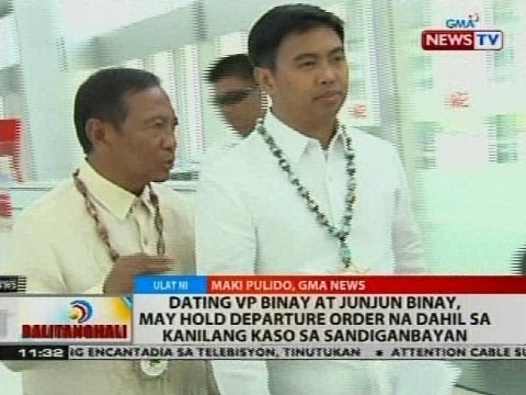Dating VP Binay at Junjun Binay, may hold departure order na dahil sa kanilang kaso sa Sandiganbayan