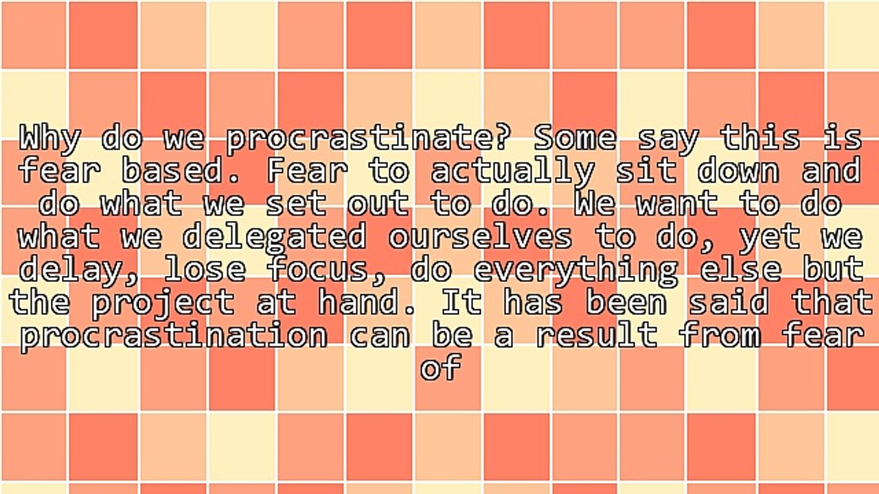 How to Overcome Procrastination Now!