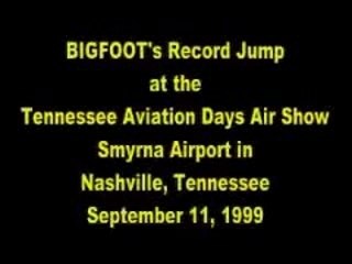 Big Foot Jump Over Boeing 727