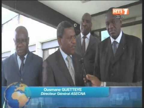 Audience du ministre de l'intérieur accordée au directeur général de l'agence pour la sécurité de la navigation aérienne en Afrique et à Madagascar