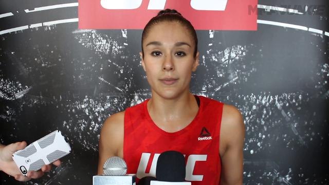 Alexa Grasso full media scrum at UFC Fight Night 104