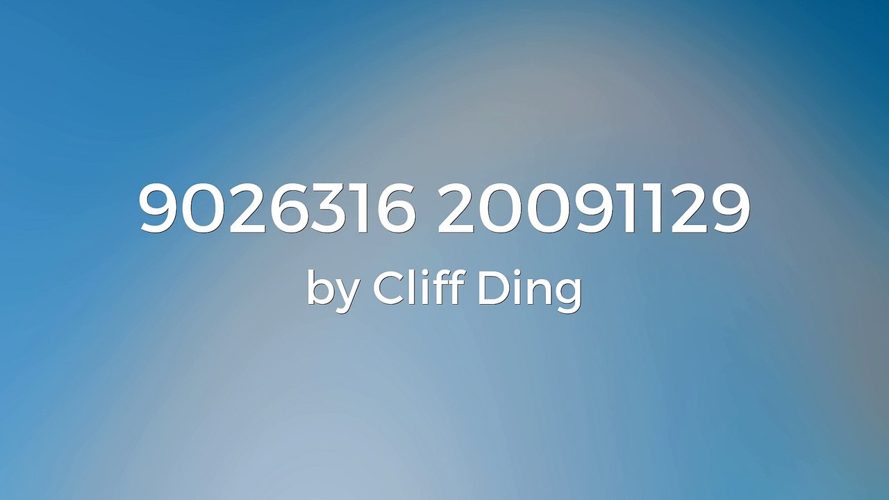 9026316 20091129 - Cliff Ding